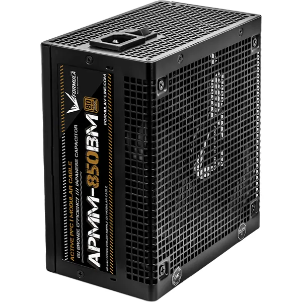 Formula Tápegység 850W - APMM-850BM (80 Plus Bronze, ATX3.1/PCIe 5.1, Aktív PFC, 14cm, Full Moduláris) – 4. kép