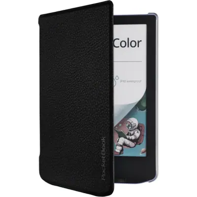 POCKETBOOK e-book tok - PB619, PB629, PB634 Shell transparent strap gyári Tok fekete – 2. kép