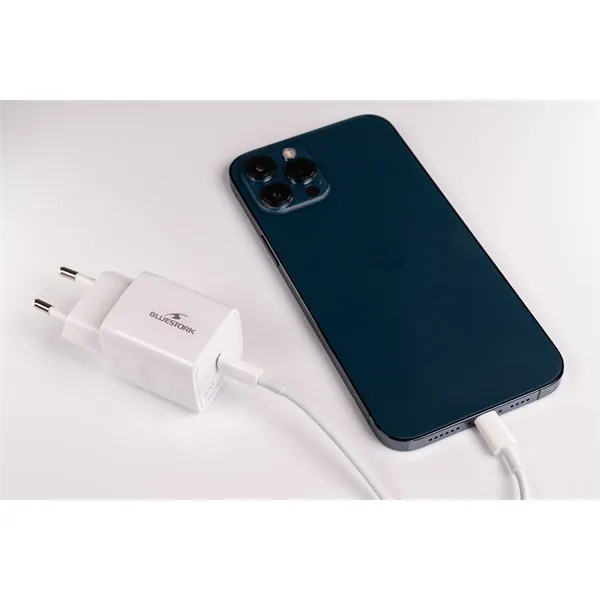 Bluestork Hálózati töltő - PW-20-C (USB-C, 20W, fehér) – 5. kép