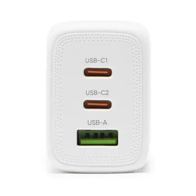 Bluestork Hálózati töltő - PW-65-CCA/0C (2xUSB-C, USB-A, 65W, fehér) – 2. kép