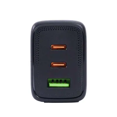 Bluestork Hálózati töltő - PW-65-CCA-B (2xUSB-C, USB-A, 65W, 2m kábel, fekete) – 2. kép