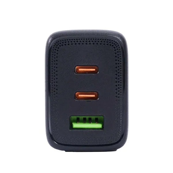 Bluestork Hálózati töltő - PW-65-CCA-B (2xUSB-C, USB-A, 65W, 2m kábel, fekete) – 2. kép