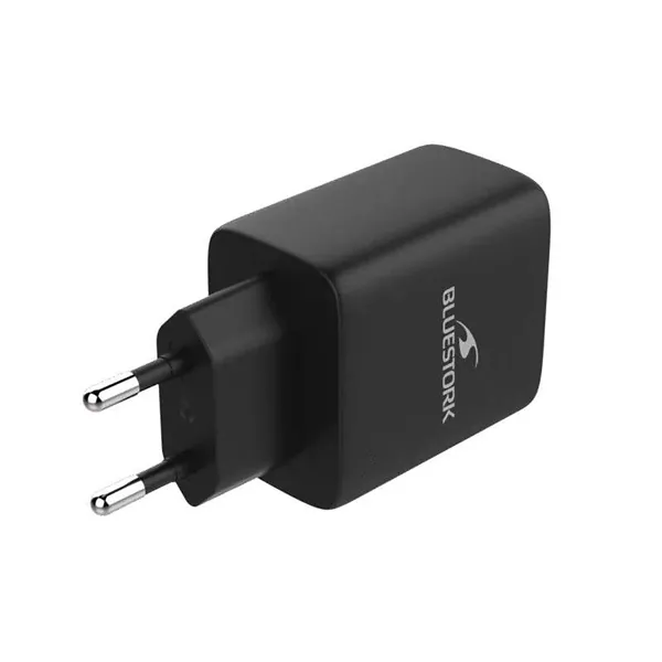 Bluestork Hálózati töltő - PW-65-CCA-B (2xUSB-C, USB-A, 65W, 2m kábel, fekete) – 3. kép