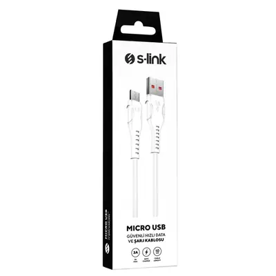 S-Link kábel - SL-X241 (2.4A, 12W, Gyorstöltés, Micro USB, 100cm adat+töltőkábel, fekete) – 2. kép