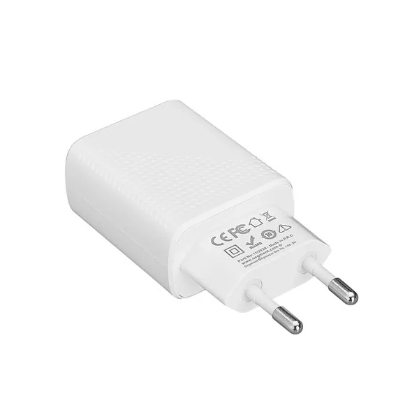 S-Link Hálózati töltő - SL-EC50L (2db USB, 5V/3A, 12W, Gyorstöltés, Lightning, 100cm adat+töltőkábel, fehér) – 6. kép
