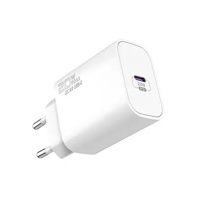 S-Link Hálózati töltő - SL-EC62PD (20W, QC4.0 Gyorstöltés,Type-C to Lightning, 100cm adat+töltőkábel, fehér) – 2. kép