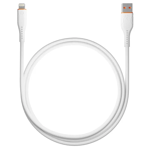 S-Link kábel - SL-X207E (2A, 12W, Gyorstöltés, Lightning, adat+töltőkábel, fehér, 1m) – 3. kép