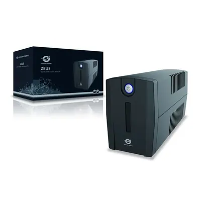 Conceptronic Szünetmentes 850VA - ZEUS02ES (2x Schuko, line-interaktív, RJ45 vonalvédelem, USB, fekete) – 2. kép