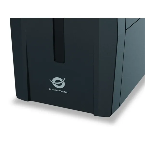 Conceptronic Szünetmentes 850VA - ZEUS02ES (2x Schuko, line-interaktív, RJ45 vonalvédelem, USB, fekete) – 6. kép