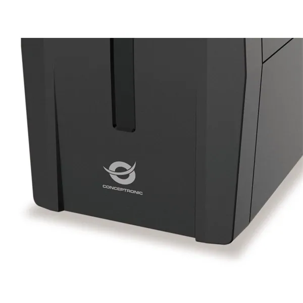 Conceptronic Szünetmentes 1000VA - ZEUS07E (4x IEC C13, line-interaktív, RJ45 vonalvédelem, HID USB, fekete) – 4. kép
