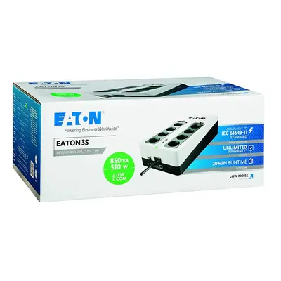 EATON szünetmentes 850VA - 3S850D (8 Schuko kimenet, Standby, USB, vonal védelem, szoftver) – 2. kép