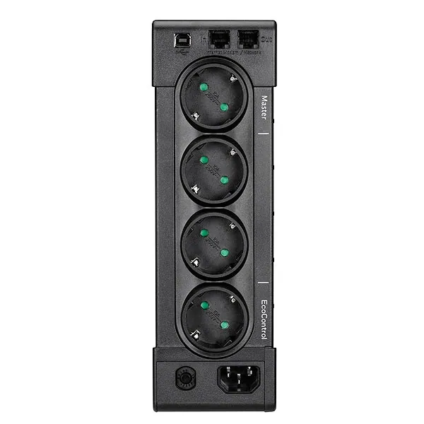EATON szünetmentes 650VA - ELP650DIN (4 Schuko kimenet, line-interaktív, LCD, USB, szoftver, AVR, rack/torony) – 4. kép