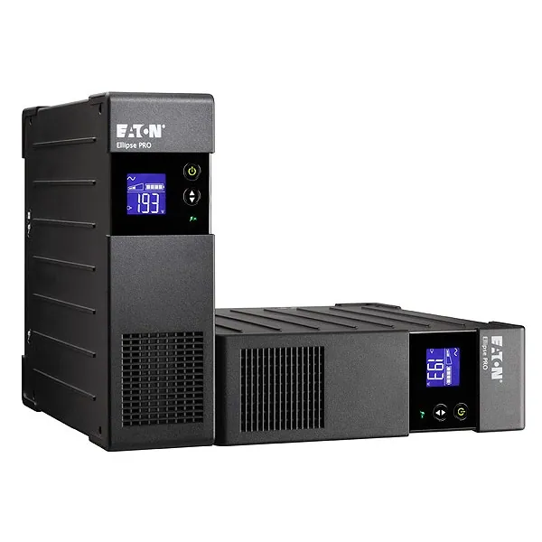 EATON szünetmentes 650VA - ELP650DIN (4 Schuko kimenet, line-interaktív, LCD, USB, szoftver, AVR, rack/torony) – 5. kép