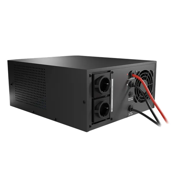 NJOY Inverter - Aira 1200 (2 Schuko, Szinusz hullám, Akku Támogatás: 40Ah-200Ah, AVR, fekete) – 6. kép