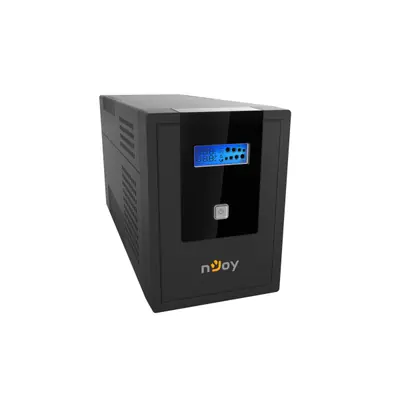NJOY Szünetmentes  2000VA - Cadu 2000 (4 Schuko, line-interaktív, USB menedzsment, RJ11/45 vonalvédelem(1Gb/s), fekete) – 2. kép