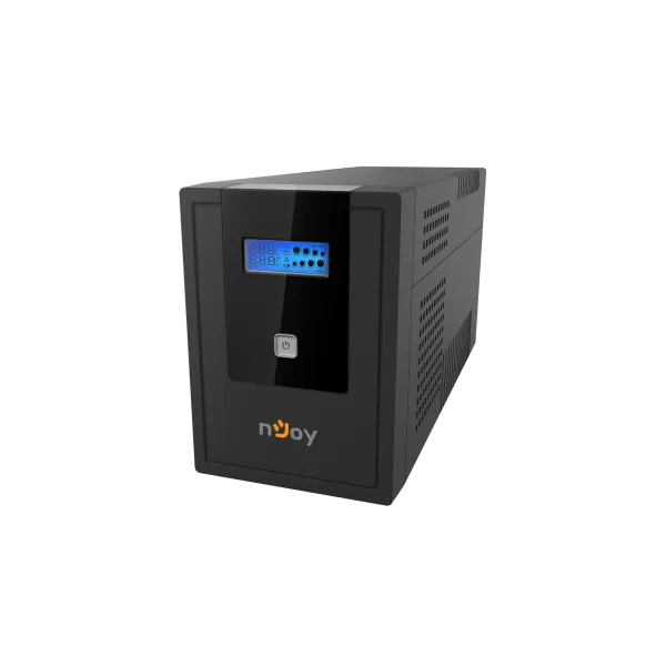 NJOY Szünetmentes 2000VA - Cadu 2000 (4 Schuko, line-interaktív, USB menedzsment, RJ11/45 vonalvédelem(1Gb/s), fekete) – 3. kép