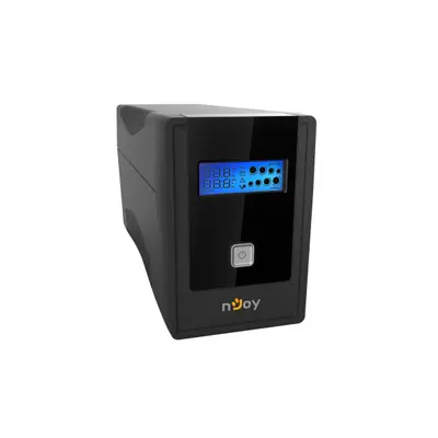 NJOY Szünetmentes  850VA - Cadu 850 (2 Schuko, line-interaktív, USB menedzsment, RJ11/45 vonalvédelem(1Gb/s), fekete) – 2. kép