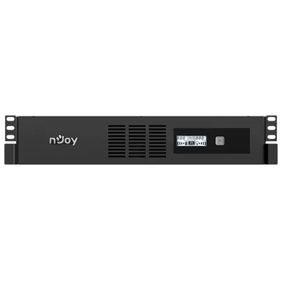 NJOY Szünetmentes 600VA - Code 600 (4 IEC C13, line-interaktív, USB menedzsment, szoftver, LCD kijelző, 2U rack)