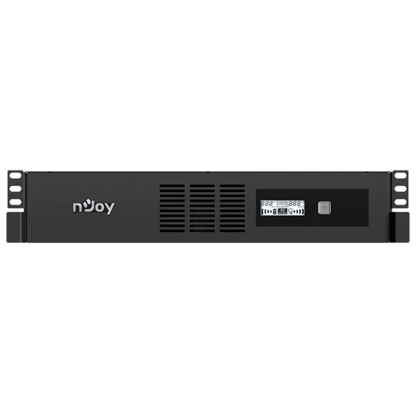 NJOY Szünetmentes 600VA - Code 600 (4 IEC C13, line-interaktív, USB menedzsment, szoftver, LCD kijelző, 2U rack)