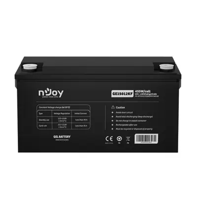 NJOY akkumulátor - GE15012KF (12V/150Ah, T11, zárt, gondozás mentes, GEL) – 2. kép