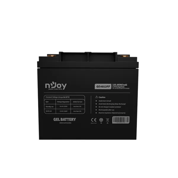 NJOY akkumulátor - GE4012FF (12V/40Ah, T6, zárt, gondozás mentes, GEL) – 4. kép
