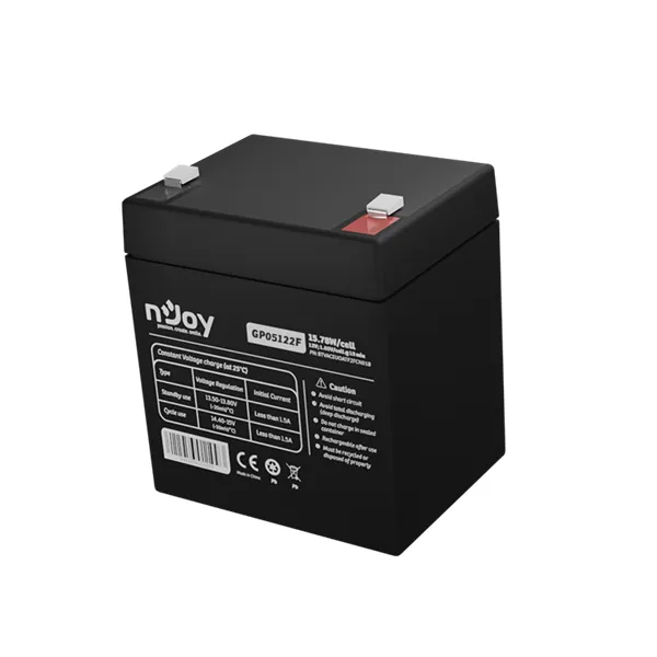 NJOY Szünetmentes akkumulátor - GP05122F (12V/5Ah, T2/F2, zárt, gondozás mentes, AGM) – 5. kép
