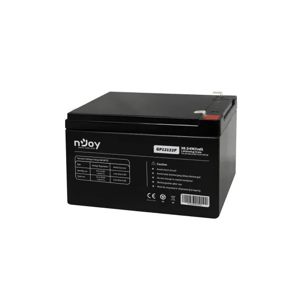 NJOY Szünetmentes akkumulátor - GP12122F (12V/12Ah, T2/F2, zárt, gondozás mentes, AGM) – 2. kép