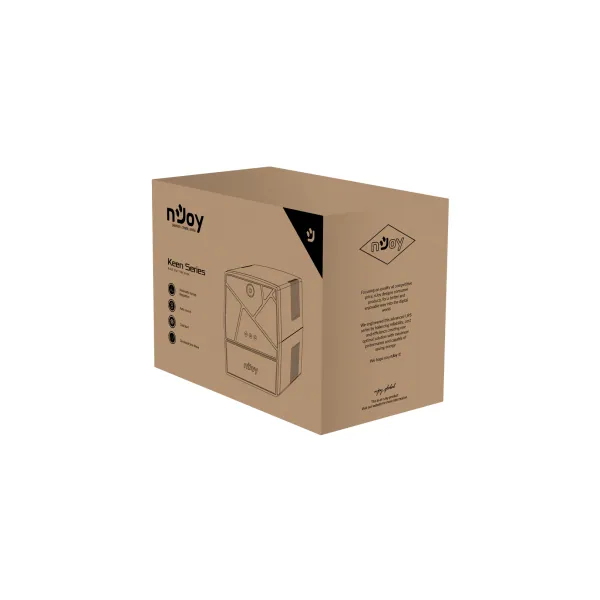 NJOY Szünetmentes 1500VA - Keen 1500 USB (4 Schuko, line-interaktív, USB menedzsment, RJ11/45 vonalvédelem, fekete) – 5. kép