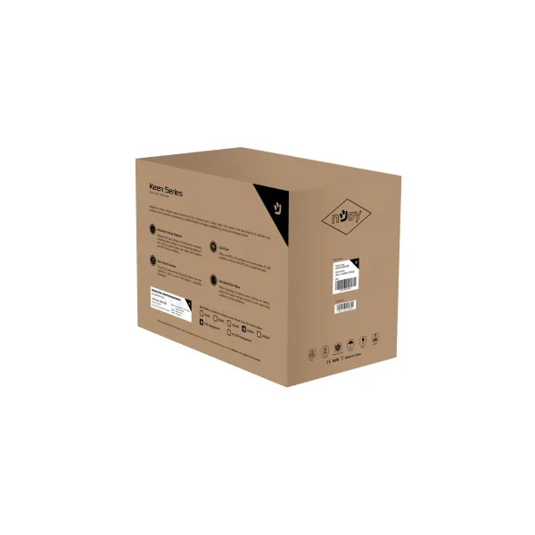 NJOY Szünetmentes 1500VA - Keen 1500 USB (4 Schuko, line-interaktív, USB menedzsment, RJ11/45 vonalvédelem, fekete) – 6. kép