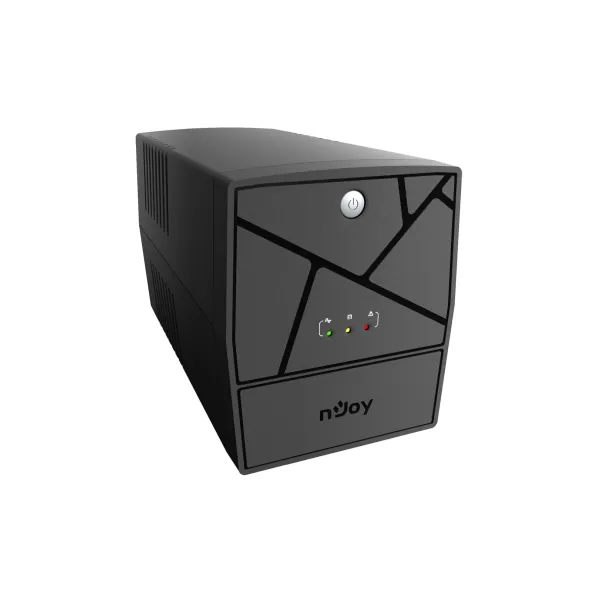 NJOY Szünetmentes 2000VA - Keen 2000 USB (4 Schuko, line-interaktív, USB menedzsment, RJ11/45 vonalvédelem, fekete) – 2. kép