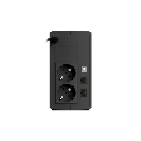 NJOY Szünetmentes 800VA - Keen 800 USB (2 Schuko, line-interaktív, USB menedzsment, RJ11/45 vonalvédelem, fekete) – 3. kép