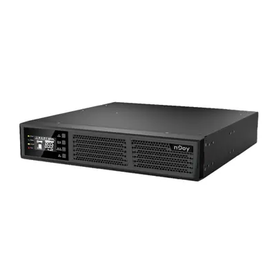 NJOY Szünetmentes 1000VA - Runa 1000 (On-line, RS232, USB, szoftver, LCD kijelző, 2U rack) – 2. kép