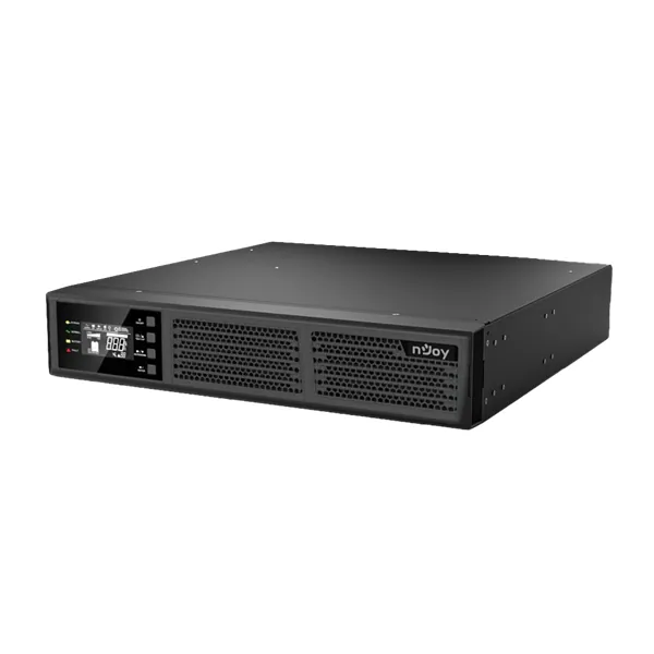 NJOY Szünetmentes 2000VA - Runa 2000 (On-line, RS232, USB, szoftver, LCD kijelző, 2U rack) – 2. kép
