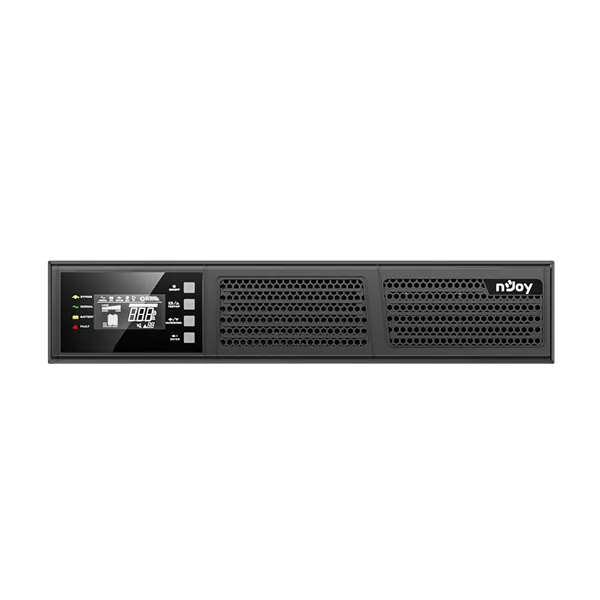 NJOY Szünetmentes 2000VA - Runa 2000 (On-line, RS232, USB, szoftver, LCD kijelző, 2U rack) – 3. kép