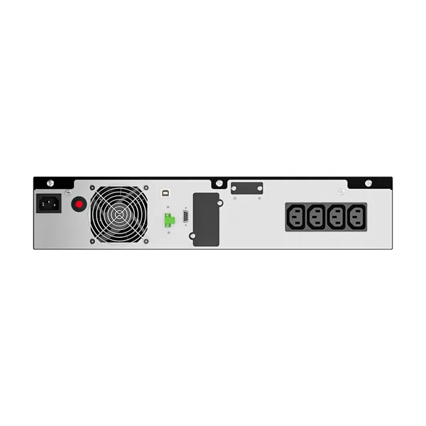 NJOY Szünetmentes 2000VA - Runa 2000 (On-line, RS232, USB, szoftver, LCD kijelző, 2U rack) – 4. kép