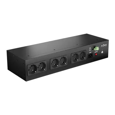 NJOY Szünetmentes 800VA - Theron 800 (8 Schuko, Off-line (VFD), USB menedzsment, 2U rack) – 2. kép