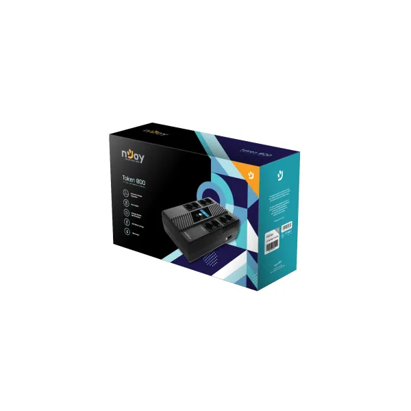 Njoy UPCSBLS680TTOAZ01B Token 800 LCD 800VA UPS – 5. kép