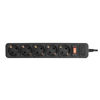 S-Link túlfeszültségvédő - SPG3-J-5 (5 aljzat, max.4000 Watt, 306 Joule, 1,5m kábel, fekete) – 2. kép