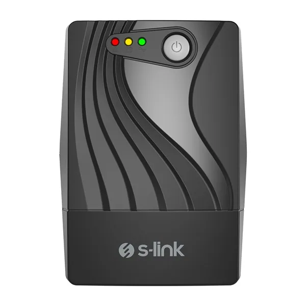 S-Link szünetmentes 800VA - MIGHT U80 (600VA, 12V7Ah*1, 360W, Line-Interactive, 2 schuko) – 2. kép