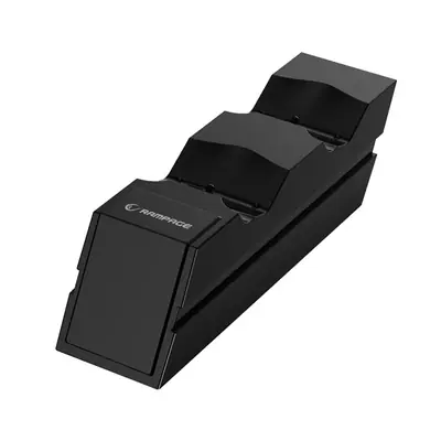 Rampage Gamepad töltő - RP-PS4 (dokkoló 2x PS4 kontroller töltéséhez, fekete) – 2. kép