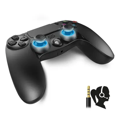 Spirit of Gamer Gamepad Vezeték Nélküli - XGP Bluetooth PS4 (USB, Vibration, PS4 kompatibilis, fekete-kék) – 2. kép