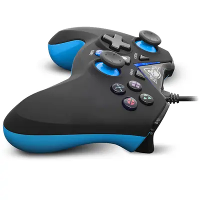 Spirit of Gamer Gamepad - XGP WIRED Blue (USB, 1,8m kábel, Vibration, PC és PS3 kompatibilis, fekete-kék) – 2. kép
