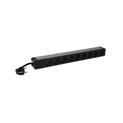 Legrand elosztó - (PDU), 19", 1U, jelzőlámpás, 9 aljzat, gyermekvédett, 3 méter