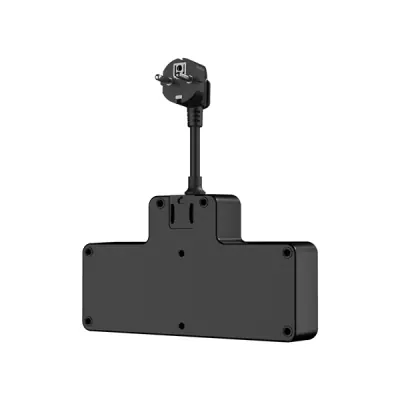 S-Link Túlfeszültségvédő - PRZ08 (15cm, 210 Joule, USB-A, 2xType-C, 16A, 3.4A/5V, 3680W, 4db schuko, fekete) – 2. kép