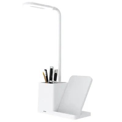 S-Link Asztali lámpa -SL-M9054 (Wireless töltő 10W, fehér) – 2. kép