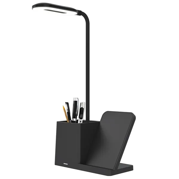 S-Link Asztali lámpa -SL-M9054 (Wireless töltő 10W, fekete) – 2. kép