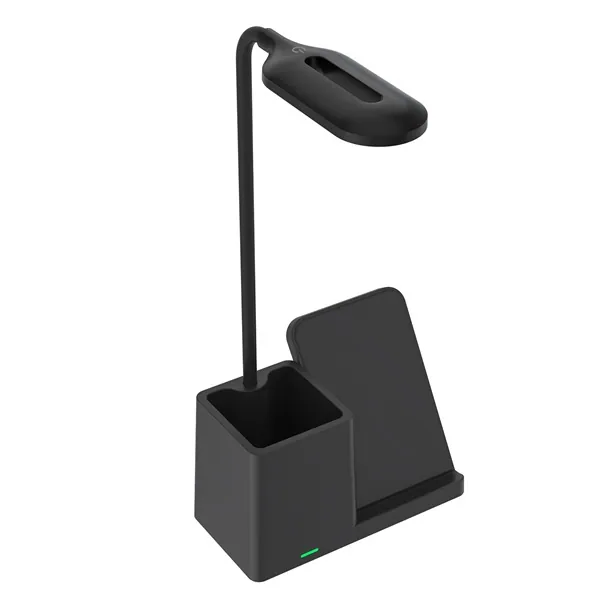S-Link Asztali lámpa -SL-M9054 (Wireless töltő 10W, fekete) – 3. kép