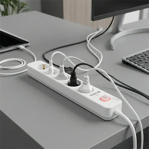 S-Link Túlfeszültségvédő - SPG501S (1,5m, 750 Joule, 16A, 3680W, 5db schuko, fehér) – 4. kép
