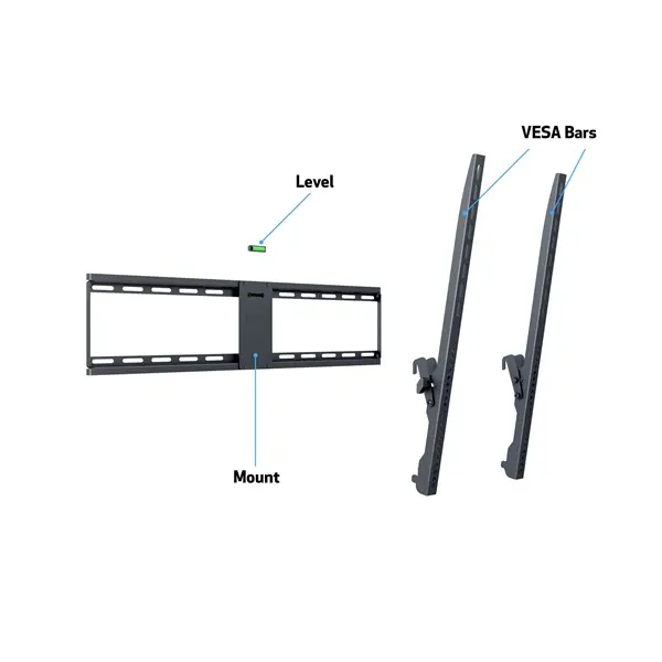 MULTIBRACKETS Fali konzol, M Universal Tilt Wallmount Black Large (55-75", max.VESA: 800x600 mm, 75 kg) – 7. kép