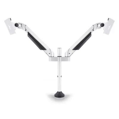MULTIBRACKETS 2 karos asztali konzol, M VESA Gas Lift Arm Dual White (15-32", max.VESA: 100x100 mm, 10 kg)